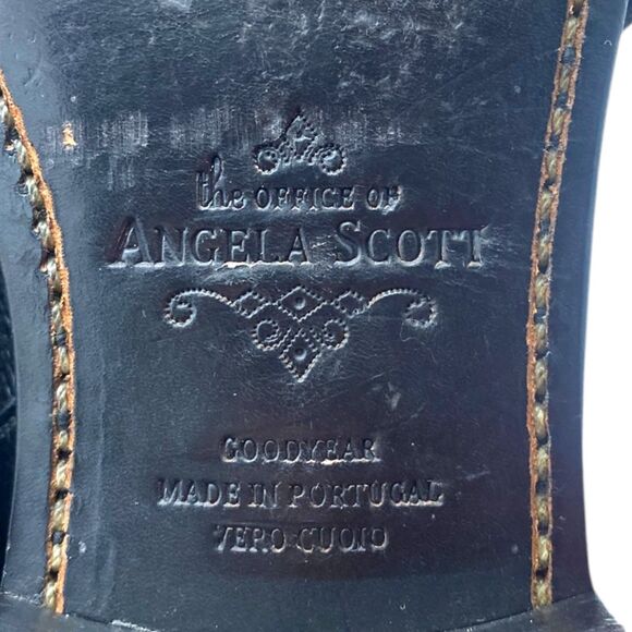 The Office of Angela Scott Mr. Colin Black Leather Double Monk Strap Loafer 41 - Picture 12 of 15